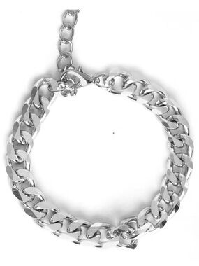 Chunky Silver Chain Bracelet